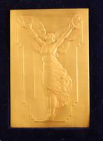 Bronzen plaquette in cassette, Verzenden