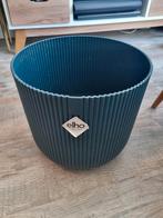 Elho Vibes Fold Rond 30cm plantenpot / bloempot - Diep Blauw, Tuin en Terras, Bloempotten, 25 tot 40 cm, Kunststof, Rond, Zo goed als nieuw