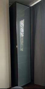 Ikea Pax Kast donkerbruin met matglas deur, Huis en Inrichting, Kasten | Kledingkasten, Ophalen, Gebruikt, 200 cm of meer, 50 tot 100 cm