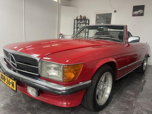 Mercedes-benz SL 280 SL, Auto's, Oldtimers, Bedrijf, Mercedes-Benz, Benzine, Cabriolet, Automaat, Geïmporteerd, Rood, Zwart, Leder