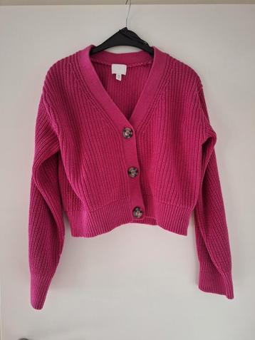 Fuchsiaroze vest maat XS-M beschikbaar voor biedingen