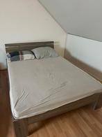 Mooie Tweepersoons Bedframe, Huis en Inrichting, Ophalen, Gebruikt, Bruin, Tweepersoons