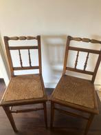 Antieke Houten Stoelen Set - Geperforeerde Zitting, Ophalen