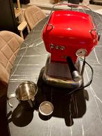 Ascaso dream rood mat machine, Espresso apparaat, Gemalen koffie, Zo goed als nieuw, 1 kopje