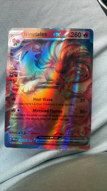 Pokemon Ninetales ex HP260 038/165) beschikbaar voor biedingen