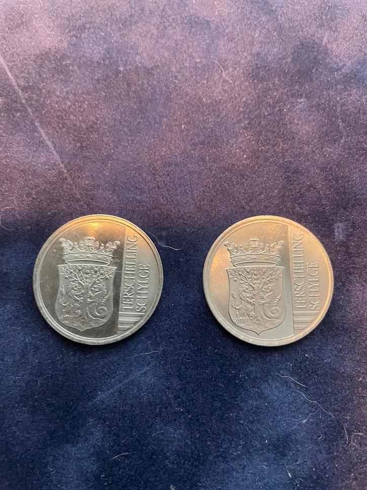 Munt Terschelling schylce, Postzegels en Munten, Munten | Nederland, Ophalen of Verzenden