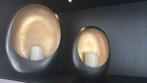Windlicht met LED kaars Richmond staal, Huis en Inrichting, Ophalen of Verzenden, Zo goed als nieuw, E27 (groot), Led-lamp