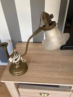 Antieke koperen tafellampje, Ophalen, Gebruikt, Overige materialen, Minder dan 50 cm