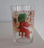 Vintage glas met opdruk meisje, Verzamelen, Glas en Borrelglaasjes, Ophalen of Verzenden, Zo goed als nieuw, Bierglas