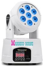 Moving head LED 12-Kanaals Wash 7x 10W RGBW, MHL74 WIT