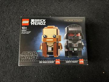 Lego Brickheadz 40547 Star Wars Obi-Wan Kenobi & Darth Vader beschikbaar voor biedingen