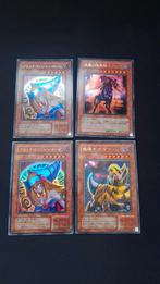Yu-gi-oh Japanse kaarten lotje (4 kaarten), Ophalen of Verzenden, Zo goed als nieuw, Meerdere kaarten