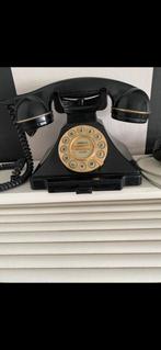 Mooie Zwarte telefoon analoog met druktoetsen van de PTT, Telecommunicatie, Vaste telefoons | Niet Draadloos, Gebruikt, Ophalen