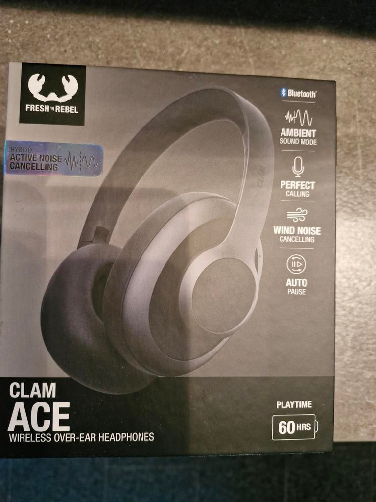 Fresh&Rebel Clam Ace Draadloze Hoofdtelefoon - Nieuwstaat!, Overige merken, Nieuw, Ophalen of Verzenden, Over oor (circumaural)