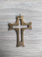 Bronzen kruisje als hanger te gebruiken, Verzamelen, Religie, Gebruikt, Ophalen of Verzenden