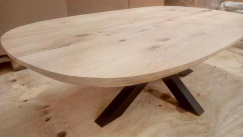 eiken tafelbladen deens model deense kant facet, Huis en Inrichting, Tafels | Eettafels, Nieuw, 50 tot 100 cm, Vijf personen of meer