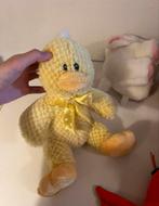 Knuffel gele eend, Ophalen of Verzenden, Zo goed als nieuw, Eend
