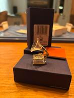 Swarovski grammafoon met goud, Verzamelen, Swarovski, Ophalen of Verzenden, Zo goed als nieuw, Figuurtje