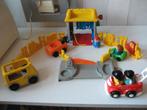 little people garage wasstraat met auto's en poppetjes, Kinderen en Baby's, Speelgoed | Fisher-Price, Ophalen of Verzenden, Zo goed als nieuw