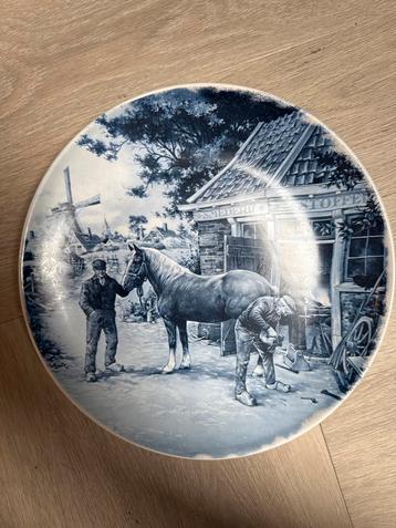 Delfts Blauw Wandbord Smidse beschikbaar voor biedingen