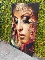 Plexiglas Schilderij golden girl  90x130, Ophalen, Zo goed als nieuw, Schilderij, 75 tot 100 cm