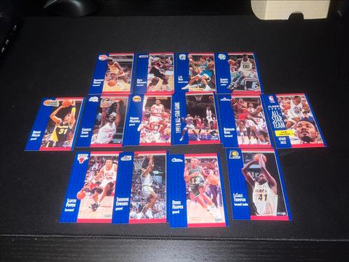 14 Basketbal Kaarten Fleer 1991, Sport en Fitness, Basketbal, Zo goed als nieuw, Ophalen of Verzenden