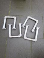 Steigerbuizen set, Doe-het-zelf en Verbouw, Buizen en Afvoer, Bochten, Gebruikt, Ophalen of Verzenden, Zink