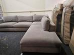 Hoekbank - grijs - textiel, 125 cm of meer, 125 cm of meer, Zo goed als nieuw, Info@homefriesland.nl