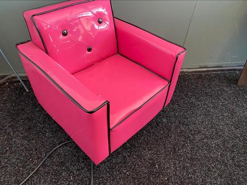 Peuter fauteuil knal roze lak, Kinderen en Baby's, Kinderkamer | Overige Meubels, Nieuw, Stoel, Ophalen