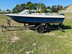 Motorboot met 15pk Mariner en Trailer, Ophalen, 10 tot 30 pk, Gebruikt, Snelvarend