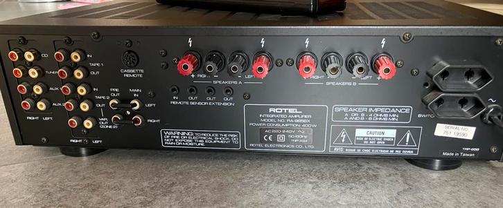 Rotel versterker RA 9858-X, Audio, Tv en Foto, Versterkers en Receivers, Gebruikt, Stereo, 60 tot 120 watt, Overige merken, Ophalen
