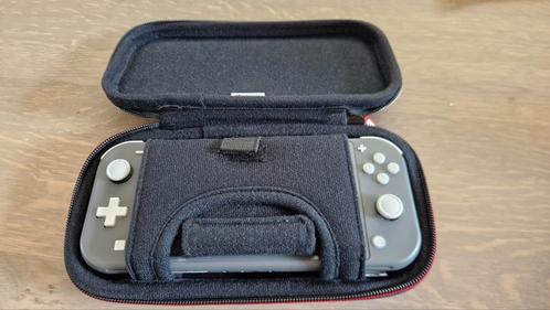 Switch Lite Grijs met toebehoren, Spelcomputers en Games, Spelcomputers | Nintendo Switch Lite, Zo goed als nieuw, Grijs, Ophalen of Verzenden