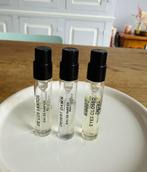 Niche parfum Byredo samples, 3 stuks, Ophalen of Verzenden, Zo goed als nieuw