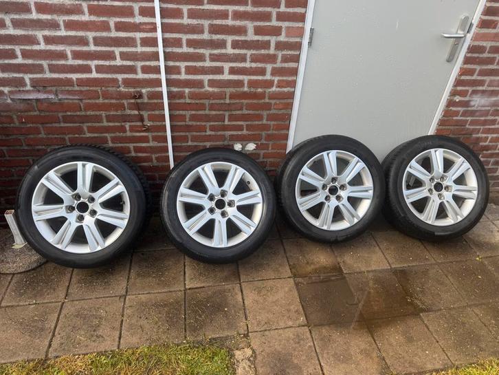 Audi velgen 17 inch 5x112 225/50/17 Zomerset Contintental, Auto-onderdelen, Banden en Velgen, Velg(en), Zomerbanden, 17 inch, 225 mm