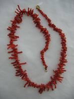 Bloedkoralen Ketting Korte Stokjes *Vintage* Antiek, Sieraden, Tassen en Uiterlijk, Ophalen, Overige materialen, Ketting