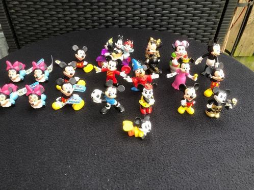 Twintig poppetjes van Mickey en Minnie Mouse, Bullyland enz., Verzamelen, Disney, Zo goed als nieuw, Beeldje of Figuurtje, Mickey Mouse