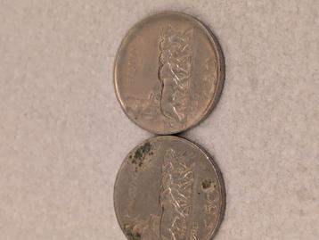 ZELDZAME Kavel 2x 50 Centesimi Leoni 1920, met de RARE varia beschikbaar voor biedingen