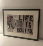 BANKSY : litho met certificaat, Ophalen of Verzenden
