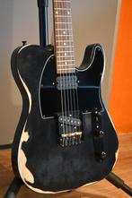 METAL TELECASTER - zwart - humbucker- Seymour Duncan, Solid body, Gebruikt, Ophalen of Verzenden