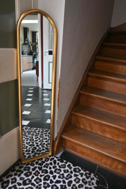 Passpiegel van Deknudt goudkleurige, Huis en Inrichting, Woonaccessoires | Spiegels, Zo goed als nieuw, 100 tot 150 cm, Ophalen
