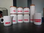 Vintage Hornsea thee koffie suiker pasta pot melkkan, Ophalen of Verzenden, Gebruikt