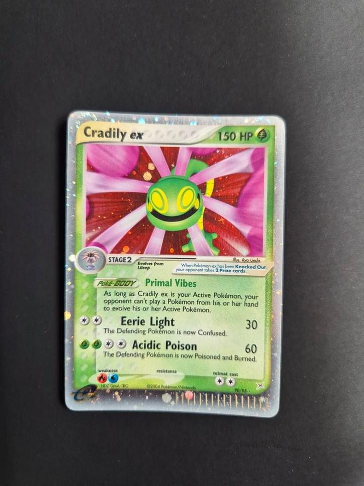 Cradily ex 90/95 Pokemon Ex Team Magma vs Team Aqua, Hobby en Vrije tijd, Verzamelkaartspellen | Pokémon, Zo goed als nieuw, Booster