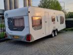 Knaus caravan 7 pers. tandemasser met stapelbed en frans bed, Caravans en Kamperen, 6 tot 7 meter, Knaus, Particulier, Rondzit