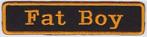 Harley Davidson Fat Boy stoffen opstrijk patch embleem #1, Verzenden, Nieuw