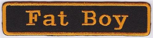 Harley Davidson Fat Boy stoffen opstrijk patch embleem #1, Motoren, Accessoires | Overige, Nieuw, Verzenden
