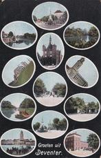 GA1229 Groeten uit Deventer Batmen Wilp Eefde Voorst 1908, Verzenden, Voor 1920, Gelopen, Overijssel