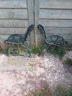 Gietijzeren tuinbank zijkanten, Tuin en Terras, Ophalen, Gebruikt, Metaal