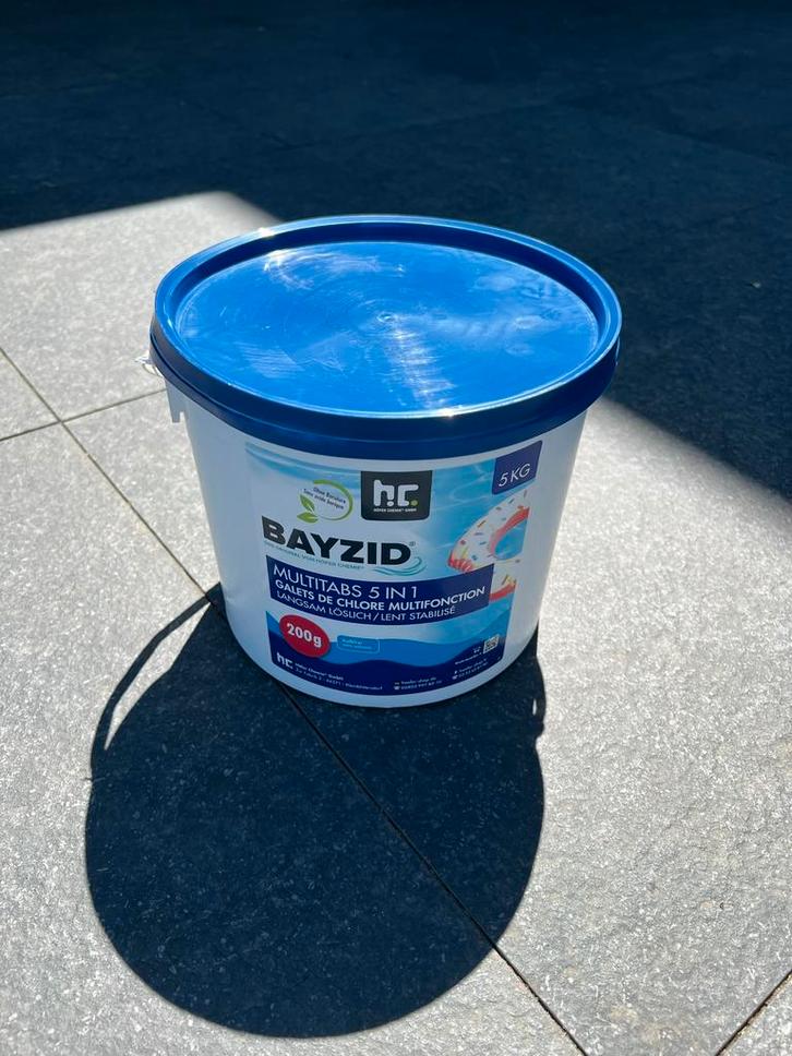 Chloortabletten 200gr per tablet (5-in-1) 5kg emmer, Tuin en Terras, Zwembad-toebehoren, Nieuw, Reinigingsmiddel, Ophalen of Verzenden
