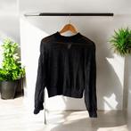 Mango doorzichtige zwarte blouse maat S, Ophalen of Verzenden, Zo goed als nieuw, Zwart, Lange mouw