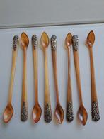 Antieke Lepeltjes met Zilveren Details (8 stuks), Ophalen of Verzenden